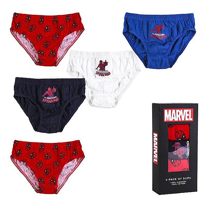 Set 5 perechi chiloți pentru copii, 100% bumbac, multicolor, Spiderman [6]