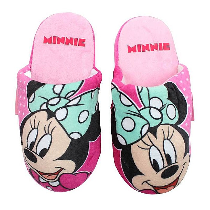 Papuci fete, plușați, multicolor, talpă antiderapantă, Minnie Mouse Disney [2]