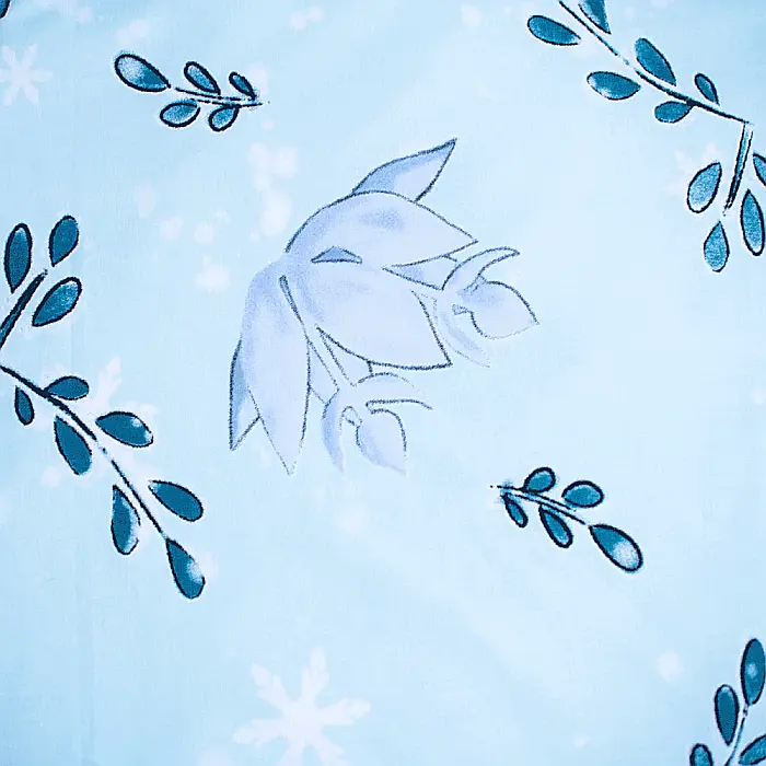 Set lenjerie pat copii, multicolor, 2 piese, 100% bumbac, 140×200 cm, 70×90, Floral 02, Frozen, Disney [4]