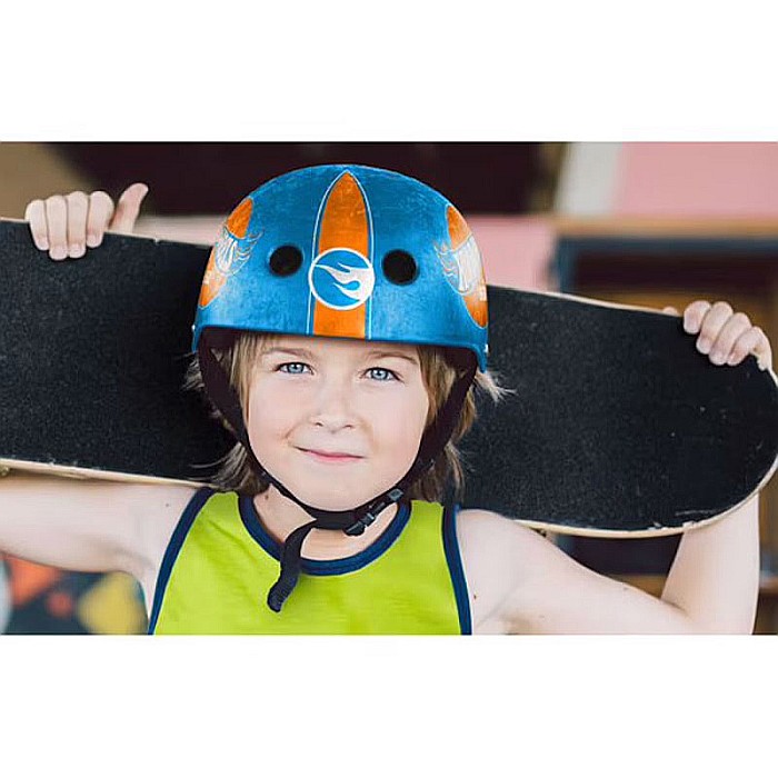Cască protecție pentru bicicletă, trotinetă, skateboard, role, rezistență la impact, cu mărime reglabilă, 53-57 cm, multicolor, Hot Wheels [3]
