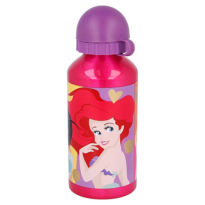 Sticlă de apă  pentru copii, din aluminiu, cu model Disney Princess Bright & Bold, 400 ml [2]