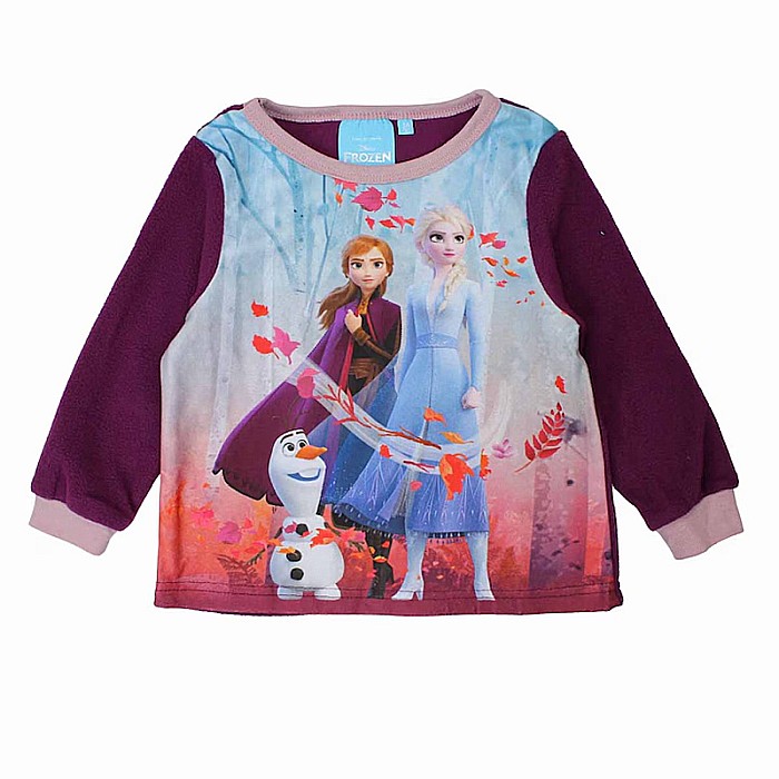 Pijamale copii cu mânecă lungă, polar, mov, Frozen [5]