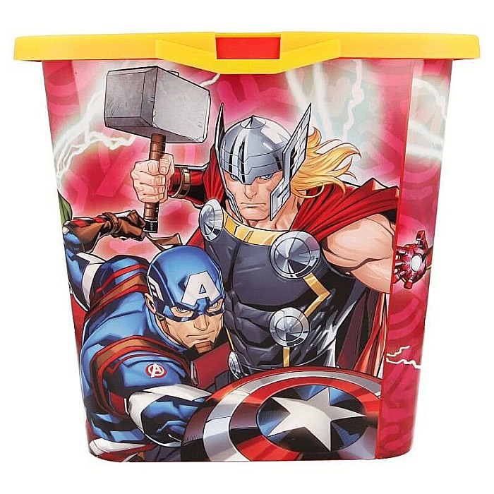 Cutie pentru depozitare, din plastic, cu capac, 23 L, multicolor, 40x27x29 cm, Marvelmania, Avengers [2]