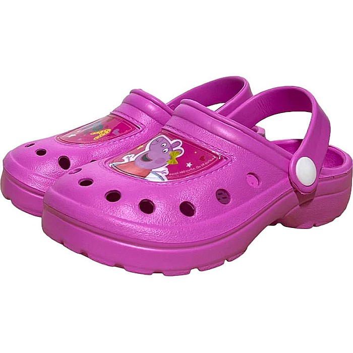 Saboți pentru copii cu talpă antiderapantă, mov, Peppa Pig [2]