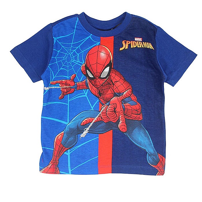 Pijamale copii cu mânecă scurtă, 100% bumbac, multicolor, Force, Spiderman [5]