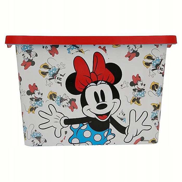Cutie pentru depozitare, din plastic, cu capac, 7 L, roșu, 29x19x19 cm, Minnie Mouse, Disney [3]