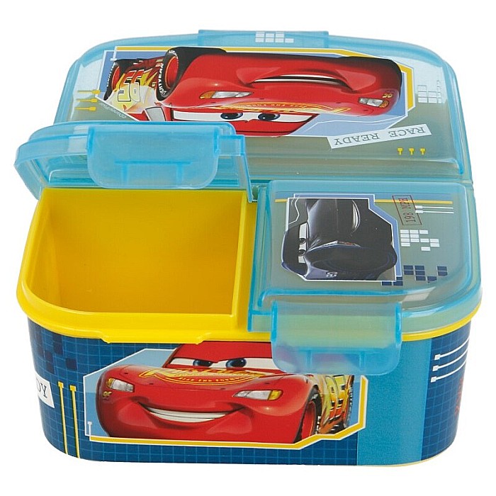 Cutie sandwich, multicompartimente, multicolor, fara BPA, Race Ready, Cars [2]
