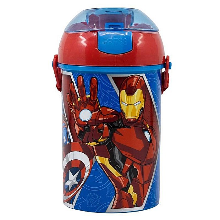 Sticlă pentru apă, anticurgere, multicolor, 450 ml, fără BPA, Heraldic Army, Avengers [3]