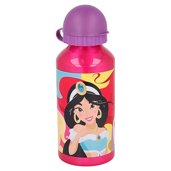 Sticlă de apă  pentru copii, din aluminiu, cu model Disney Princess Bright & Bold, 400 ml [1]