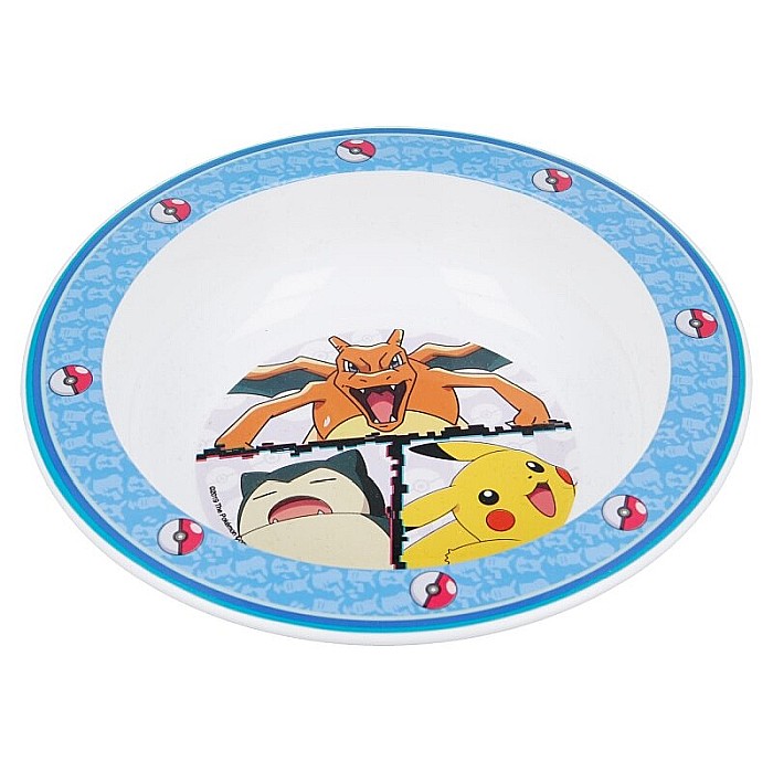 Bol plastic, multicolor, pentru copii, fără BPA, ce poate fi utilizat și la microunde, 16 cm, Distorsion, Pokemon [2]
