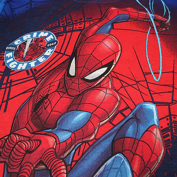 Pijamale copii cu mânecă scurtă, 100% bumbac, multicolor, Crime Fighter, Spiderman, Marvel [4]