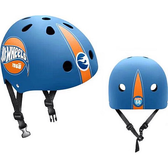 Cască protecție pentru bicicletă, trotinetă, skateboard, role, rezistență la impact, cu mărime reglabilă, 53-57 cm, multicolor, Hot Wheels [4]