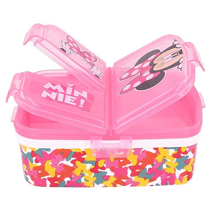 Cutie sandwich, cu patru compartimente, multicolor, fără BPA, Minnie Mouse, Disney [4]