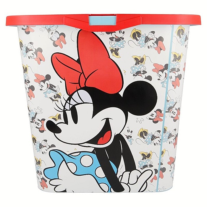 Cutie pentru depozitare, din plastic, cu capac, 23 L, multicolor, 40x27x29 cm, Vintage, Minnie Mouse [2]