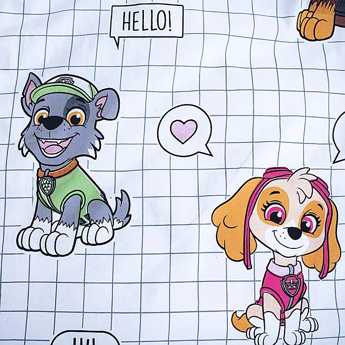Set lenjerie pat copii, multicolor, 2 piese, 100% bumbac, 100x135 cm, 40x60, Paw Patrol, PP1071 [3]
