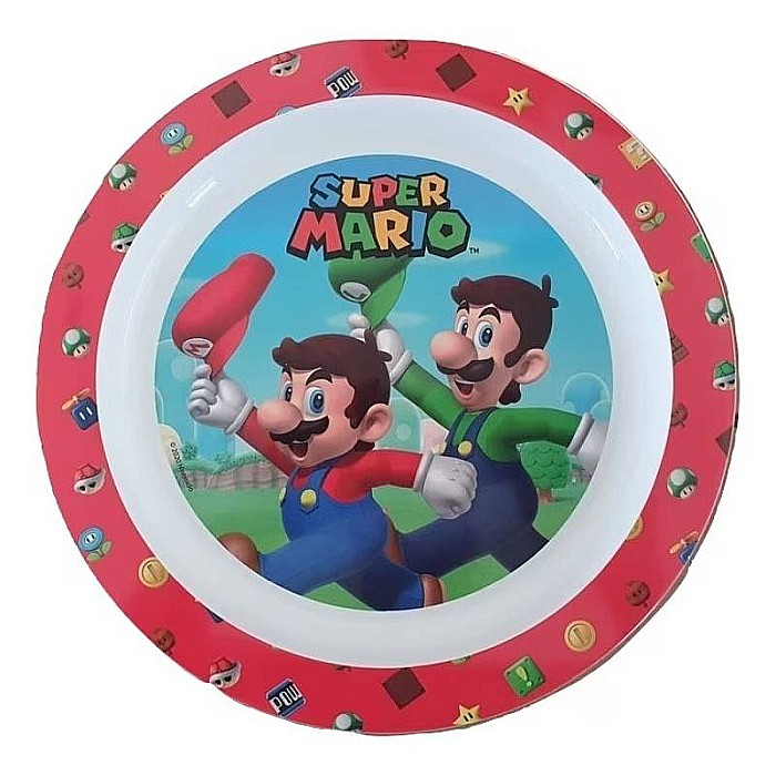 Set mic dejun, Super Mario, 3 piese, pentru microunde, plastic, Multicolor [4]