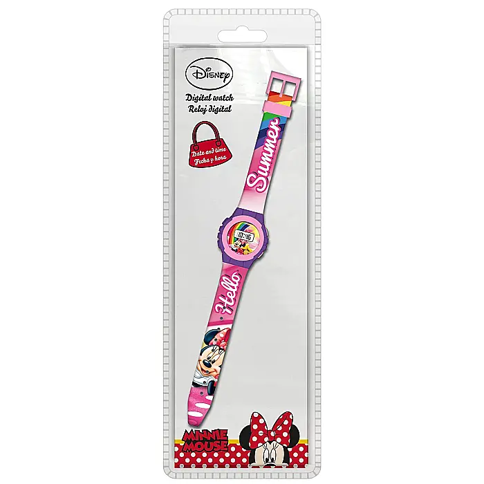 Ceas Minnie Mouse digital mână, Hello Summer Multicolor [2]