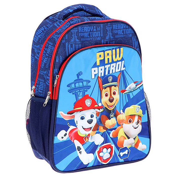Ghiozdan copii, 42x32x15 cm, cu trei compartimente, multicolor, bretele întărite și ajustabile, Paw Patrol [3]