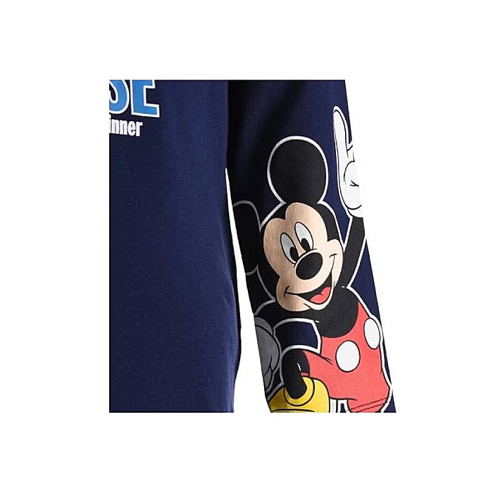 Pijama copii, cu mânecă lungă, 100% bumbac, albastru, Winner, Mickey Mouse [4]