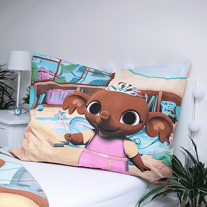 Set lenjerie pat copii, multicolor, 2 piese, 100% bumbac, 140×200 cm, 70×90, Bunny Bing [3]