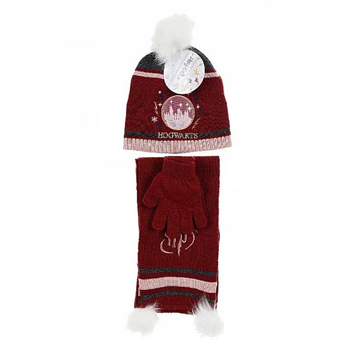 Set căciulă, fular și mănuși, roșu, Harry Potter [2]