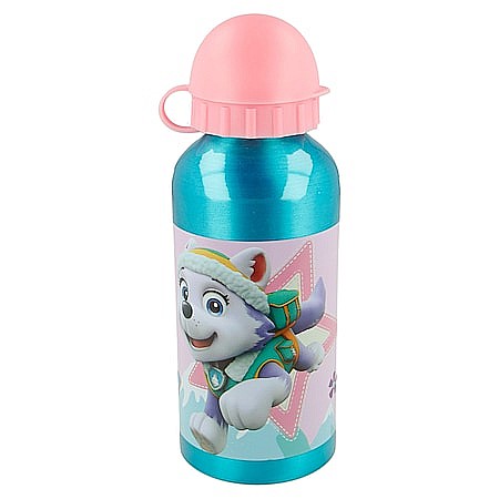 Sticlă de apă Stor®, pentru copii, din aluminiu, cu model Patrula Canină Girl, 400 ml [2]