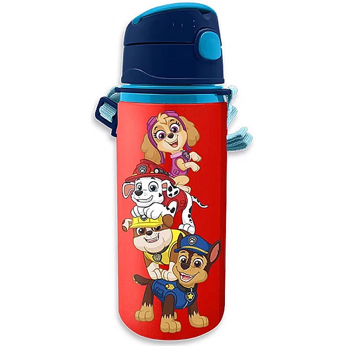Sticlă de apă, pentru copii, din aluminiu, fără BPA, multicolor, 600 ml, Paw patrol [1]