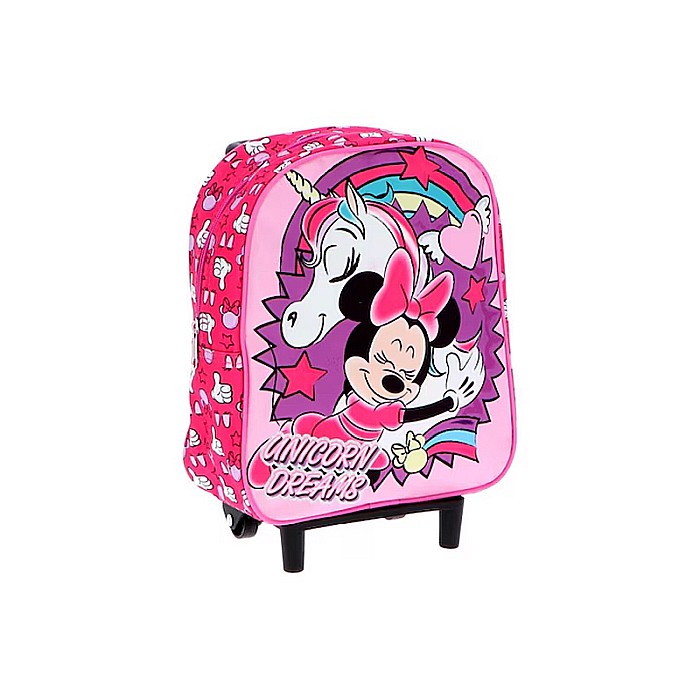 Troller poliester, Minnie, Unicorn Dreams, roz, 28 x 10 x 24 cm [3]