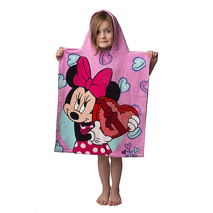 Prosop tip poncho multicolor 50 x 115 cm 100% bumbac Minnie Mouse [2]