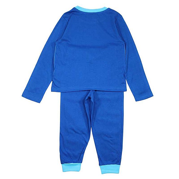 Pijamale copii cu mânecă lungă, 100% bumbac, albastru, Smile, Mickey Mouse [4]