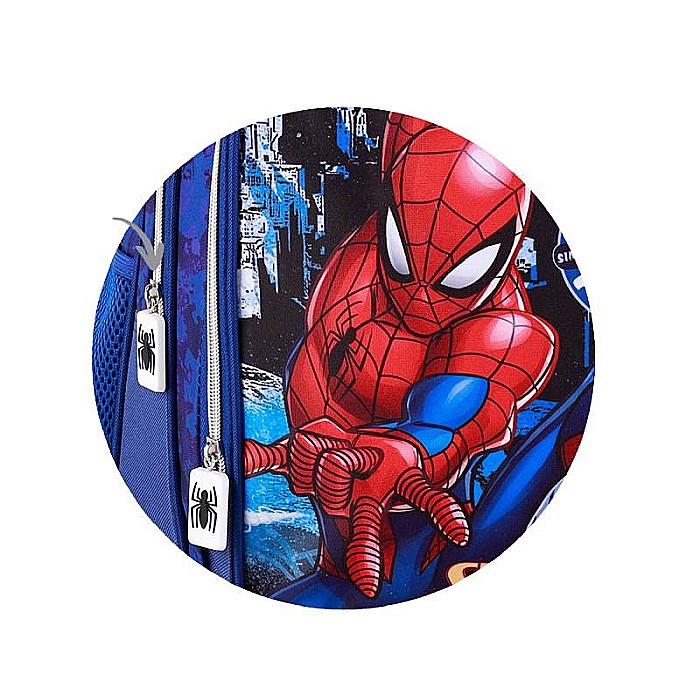 Ghiozdan copii, 42x30x17 cm, cu trei compartimente și două buzunare laterale, multicolor, bretele ergonomice, întărite și ajustabile, Spiderman [2]