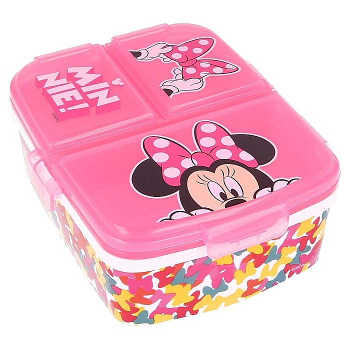 Cutie sandwich, cu patru compartimente, multicolor, fără BPA, Minnie Mouse, Disney [3]