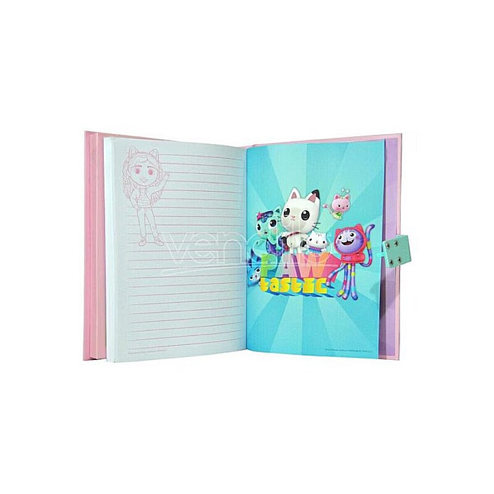 Jurnal secret cu cifru și sunete, multicolor, 21x16x3 cm, Gabby's Dollhouse [2]