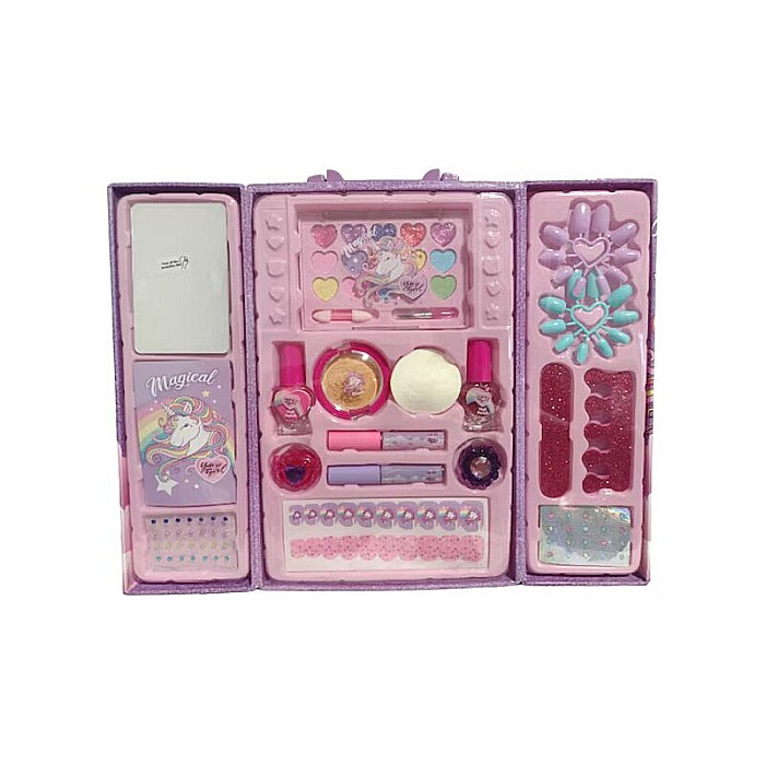 Trusă de machiaj pentru fetițe în cutie de depozitare, Non-toxic, +5 ani, 28x17x12 cm, You Go Girl [1]
