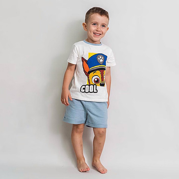 Set 2 piese pentru copii, tricou și pantaloni scurți, 100% bumbac, multicolor, Cool, Paw Patrol [5]