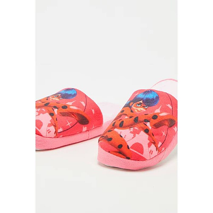 Papuci copii, plușați, multicolor, talpă antiderapantă, Team, Miraculous, LadyBug [3]