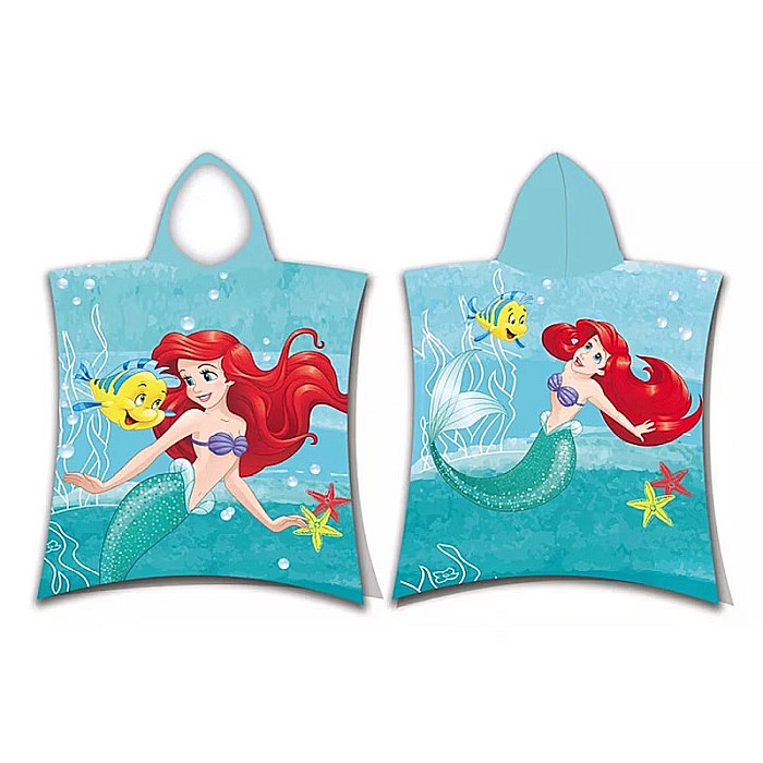 Prosop poncho, 100% bumbac, 50 x 115 cm, Ariel, Disney [3]