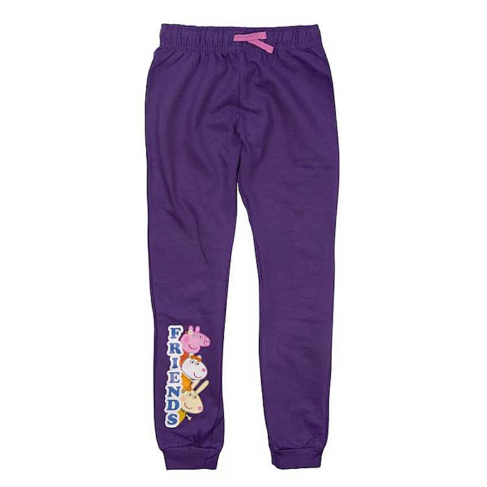 Pantaloni trening fete, mov, 100% bumbac, Peppa Pig [1]