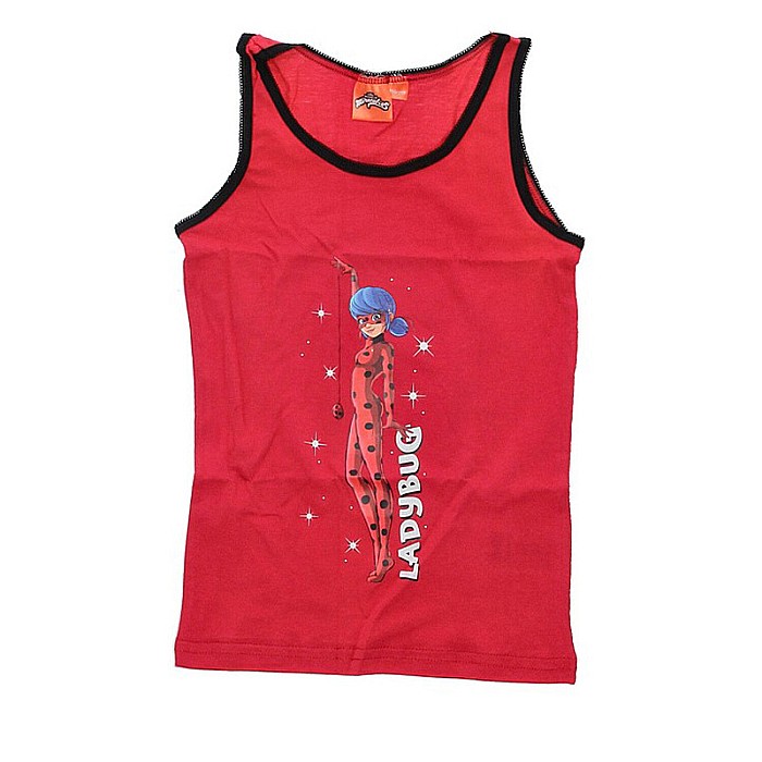 Set două maiouri multicolor, 100% bumbac,  Love, Miraculous LadyBug [3]