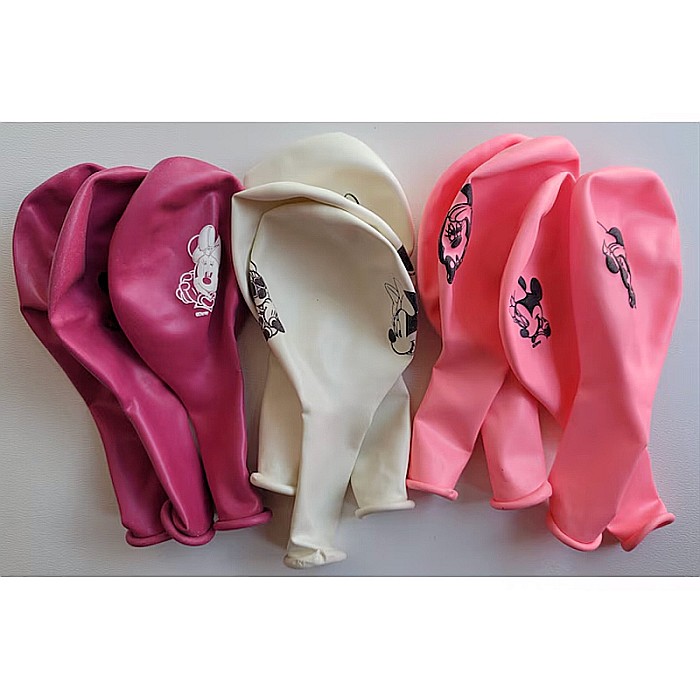 Set 10 baloane latex Minnie Mouse 30 cm [6]
