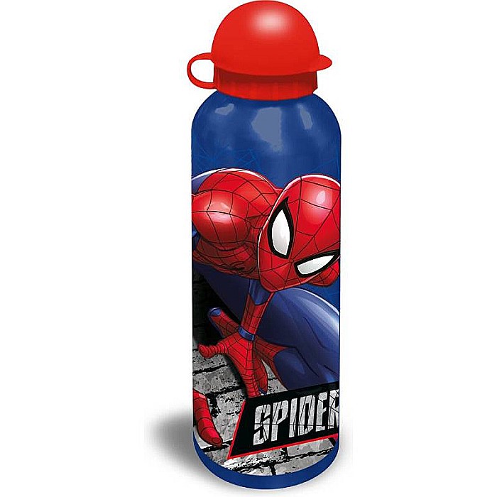Set cutie sandwich plastic fără BPA și sticlă apă din aluminiu, 400 ml, multicolor, Spiderman [4]