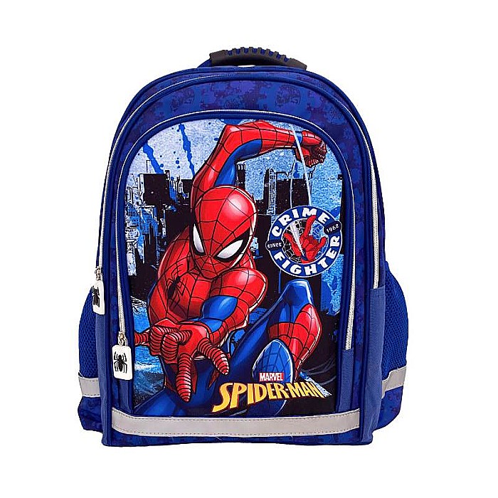 Ghiozdan copii, 42x30x17 cm, cu trei compartimente și două buzunare laterale, multicolor, bretele ergonomice, întărite și ajustabile, Spiderman [1]