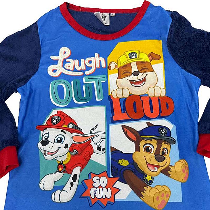 Pijama copii, cu mânecă lungă, cocolino, albastru, Paw Patrol [2]