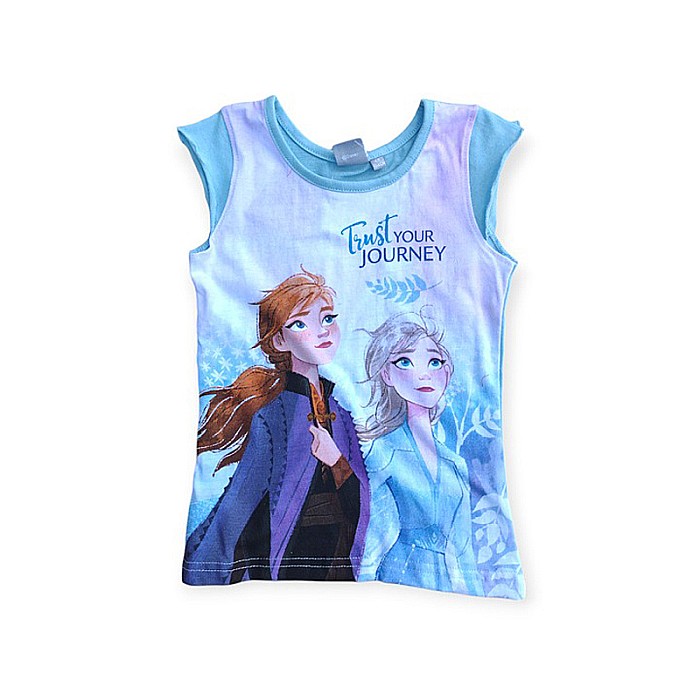 Set două piese tricou și pantaloni scurți, 100% bumbac, multicolor, Frozen [4]