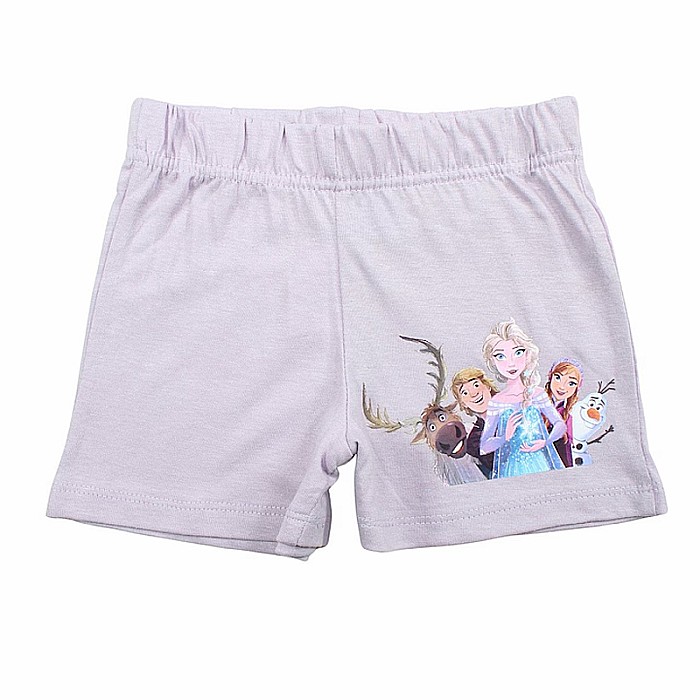 Pijamale copii cu mânecă scurtă, 100% bumbac, multicolor, Anna and Elsa, Frozen, Disney [2]