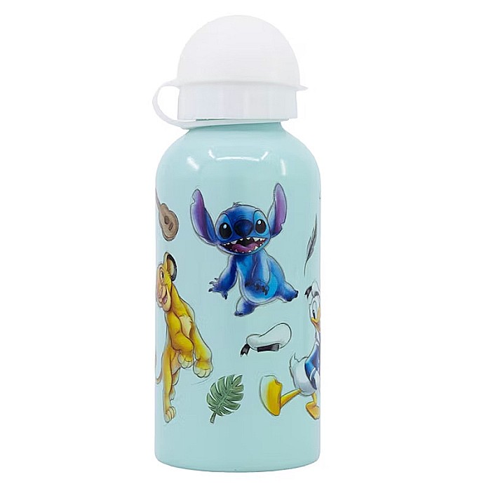 Sticlă apă din aluminiu, fără BPA, multicicolor, 400 ml, Stitch and Friends, Disney [3]