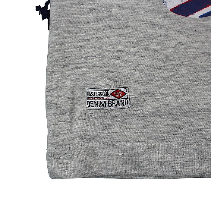 Tricou cu maneca lunga, 100% bumbac, gri,  Rock, Lee Cooper [3]