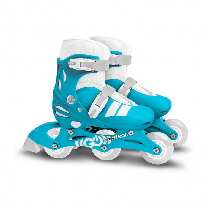 Role reglabile 2 in 1 pentru copii, albastru, marimea 27-30, Skids Control [2]