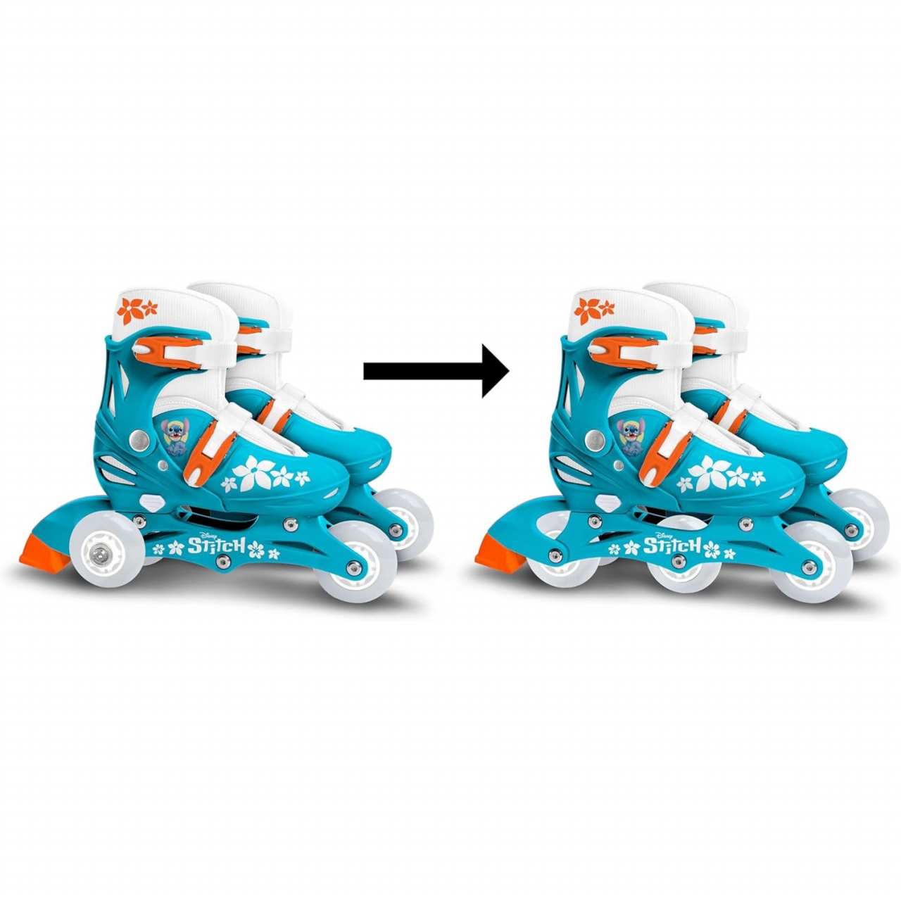 Role reglabile 2 in 1 pentru copii, multicolor, marimea 27-30, Stitch [3]