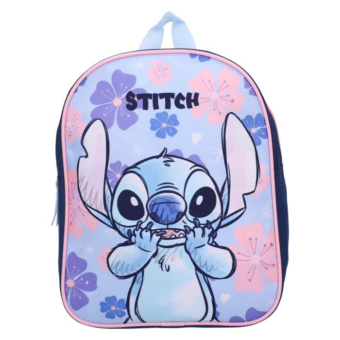 Rucsac 29x22x9 cm, bretele ajustabile și întărite, albastru, Happy, Stitch [2]